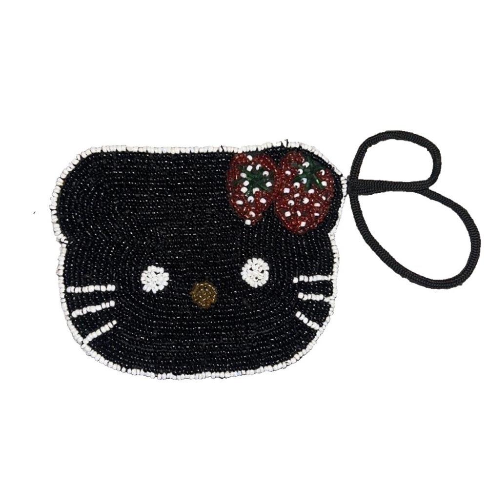Hello Kitty Vintage Beaded Coin Purse